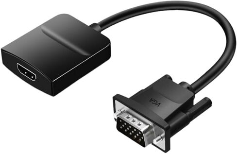 Infinite 5M HDMI to VGA Cable 1080P Full HD - Black in Saudi Arabia
