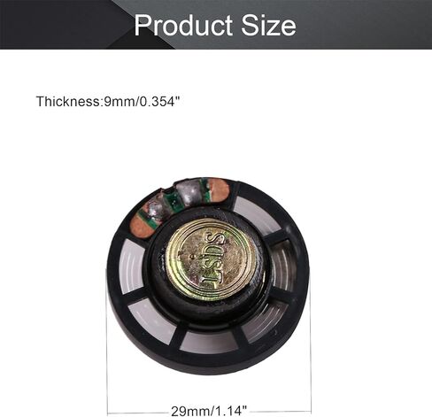 Fielect 5Pcs DIY Magnetic Speaker 0.25W 8 Ohm 29mm Diameter Round Shape Replacement Loudspeaker in Saudi Arabia