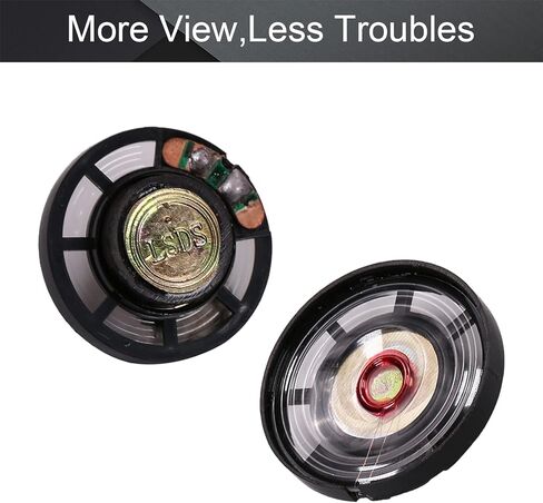 Fielect 5Pcs DIY Magnetic Speaker 0.25W 8 Ohm 29mm Diameter Round Shape Replacement Loudspeaker in Saudi Arabia