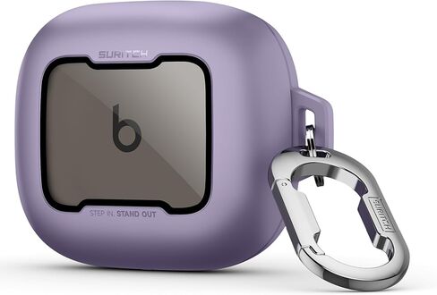 SURITCH Case for Beats Powerbeats Fit Case Cover, Magnetic Bumper Cases for Powerbeats Fit Earbuds 2025, Shockproof Protective Cover with Magnetic Lock & Carabiner for Workout, Sport, Travel, Black in Saudi Arabia