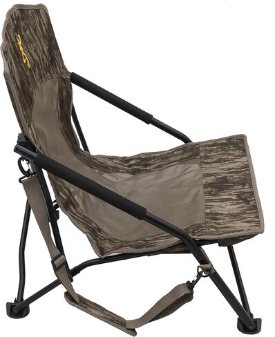 Browning Strutter Hunting Chair – Low-Profile Folding Turkey & Predator Chair in Realtree Legacy with Rotating Feet, Steel Frame, Carry Strap & Compact Design for Hunting and Camping in Saudi Arabia