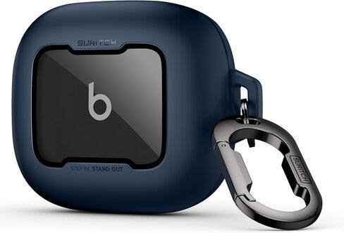 SURITCH Case for Beats Powerbeats Fit Case Cover, Magnetic Bumper Cases for Powerbeats Fit Earbuds 2025, Shockproof Protective Cover with Magnetic Lock & Carabiner for Workout, Sport, Travel, Black in Saudi Arabia