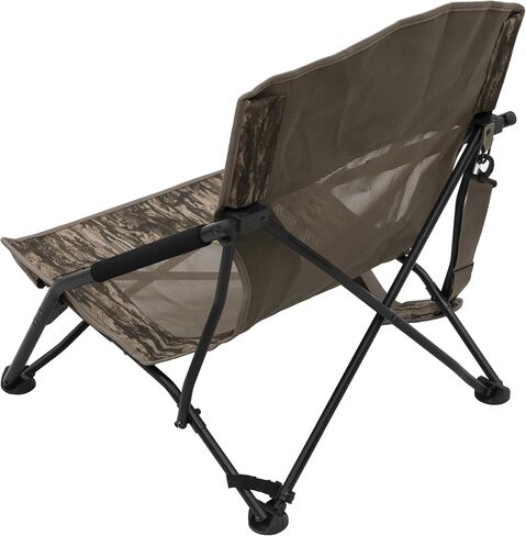 Browning Strutter Hunting Chair – Low-Profile Folding Turkey & Predator Chair in Realtree Legacy with Rotating Feet, Steel Frame, Carry Strap & Compact Design for Hunting and Camping in Saudi Arabia