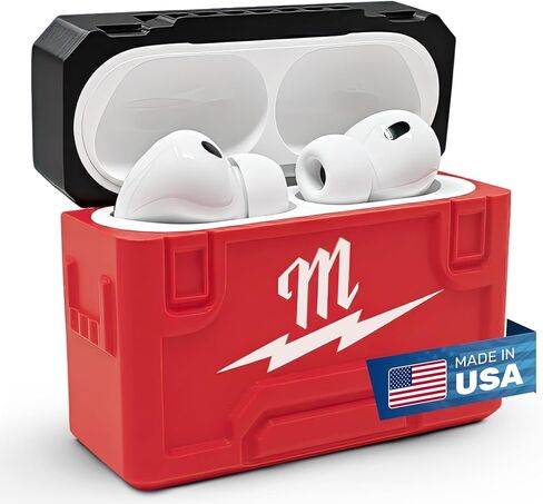 Airpod Pro 3 Case for Milwaukee Packout – Durable Toolbox Design - Made in USA in Saudi Arabia
