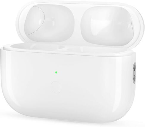 حافظة شحن لاسلكية متوافقة مع AirPods Pro الجيل الأول/الثاني، حافظة شحن بديلة لمنفذ Type-C لأجهزة AirPod Pro 2nd/1st، تدعم زر مزامنة الاقتران بالبلوتوث، بدون سماعات أذن in Saudi Arabia