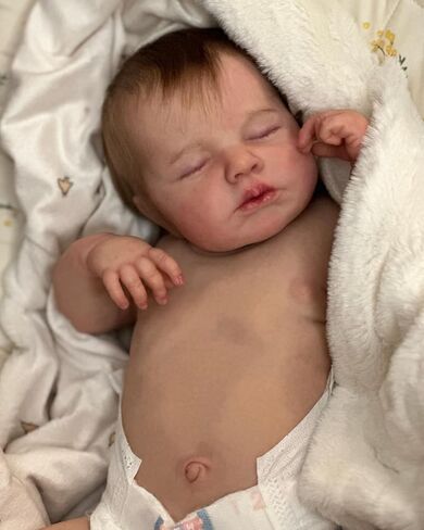 Angelbaby واقعية الوليد الطفل تولد من جديد الدمى سيليكون الفينيل كامل الجسم 19 بوصة نابض بالحياة تماما لطيف طفلة مولودة قابل للغسل الجلد الحقيقي بيبي تولد من جديد دمية الأطفال للأطفال in Saudi Arabia