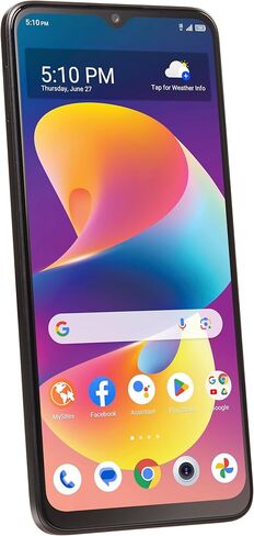 إجمالي الهاتف الذكي اللاسلكي TCL 50 LE المدفوع مسبقًا 64 جيجابايت، Android 14، بطارية 4000 مللي أمبير في الساعة، شاشة 6.6 بوصة HD + | هاتف خلوي 4G LTE مدفوع مقدمًا بأسعار معقولة من ALCATEL | تفعيل الدفع المسبق in Kuwait
