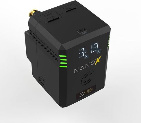 بطارية Core SWX NANOX Micro 150 150Wh 14.8V 9900mAh SMART Gold-Mount، حزمة مع شاحن حائط XPD-45 45W Universal USB-C PD in Kuwait