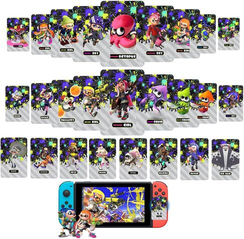 27Pcs NFC Mini Cards for Splat 3&2: Complete Set of 27 Unique Collectible Cards in Saudi Arabia