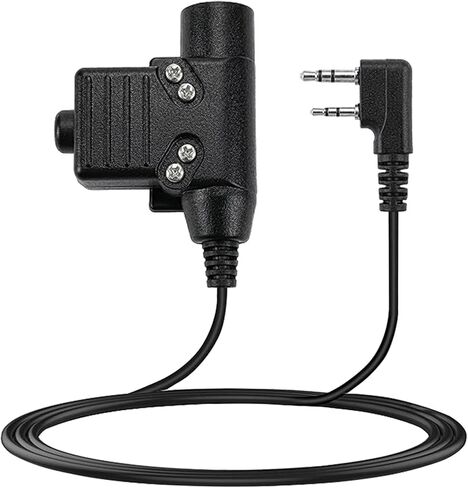 BAOFENG PTT U94 Military PTT Radio Adapter with 7.0mm Plug, Push to Talk, Kenwood Radios & More (Compatible with AR-152, BF-F8HP, UV-5R, UV-82, BF-888S) in Saudi Arabia