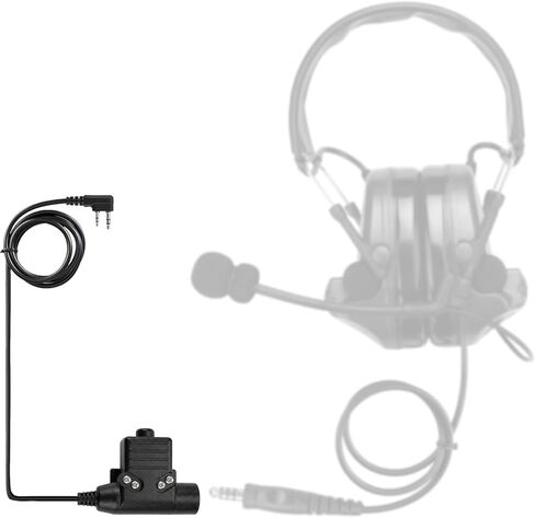 BAOFENG PTT U94 Military PTT Radio Adapter with 7.0mm Plug, Push to Talk, Kenwood Radios & More (Compatible with AR-152, BF-F8HP, UV-5R, UV-82, BF-888S) in Saudi Arabia