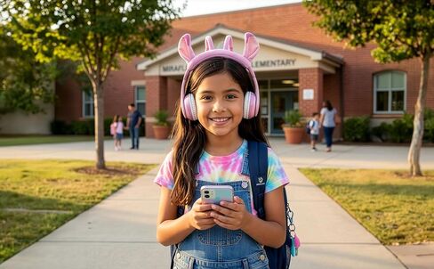 Disney Stitch Angel Bluetooth Headphones, Wireless Headphones with Microphone Includes Aux Cord, Volume Reduced Kids Foldable Headphones for School, Home, or Travel in Saudi Arabia