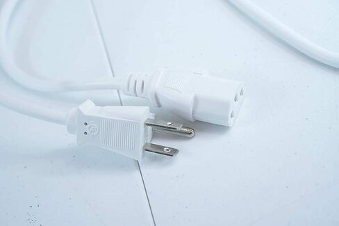[UL Listed] OMNIHIL White 15 Feet Long AC Power Cord Compatible with EPSON Home Cinema 3800 in Saudi Arabia