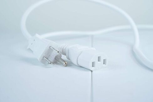 [UL Listed] OMNIHIL White 15 Feet Long AC Power Cord Compatible with EPSON Home Cinema 3800 in Saudi Arabia
