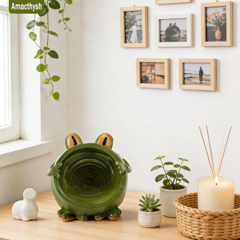 Amacthysh Frog Amplifying Phone Speaker,Megaphone Speaker Stand,Cell Phone Speaker Amplifer Holder,Desktop Decoration Phone Stand Sound Amplifier in Saudi Arabia