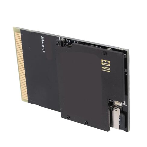 Jelquix Game Console Card Black Gold Board Flash 1000 in 1 Game Card, 8G Memory for PC Engine TurboGrafx 16, Supports JP USA EU Games in Saudi Arabia