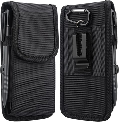 جراب حزام للهاتف الخلوي لهاتف Samsung Galaxy S25 S24 S23 S22 Ultra A17 A16 A14 A05S A04S A32 5G A23 A26 جراب حامل حزام من النايلون لهاتف Moto G 5G، G Stylus 5G 2025 2024 (حامل بطاقات نايلون، XL) in Kuwait