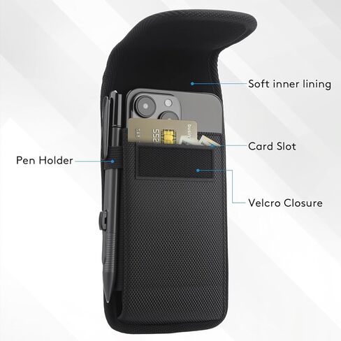 جراب حزام للهاتف الخلوي لهاتف Samsung Galaxy S25 S24 S23 S22 Ultra A17 A16 A14 A05S A04S A32 5G A23 A26 جراب حامل حزام من النايلون لهاتف Moto G 5G، G Stylus 5G 2025 2024 (حامل بطاقات نايلون، XL) in Kuwait