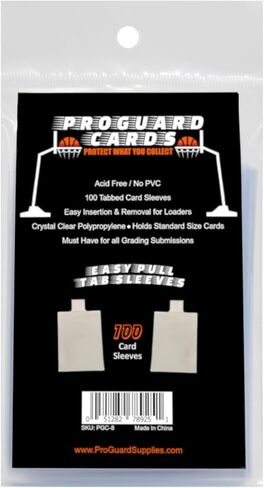 Tabbed Card Sleeves with Easy Pull Tab for Top Loaders & Semi Rigid Holders in Saudi Arabia