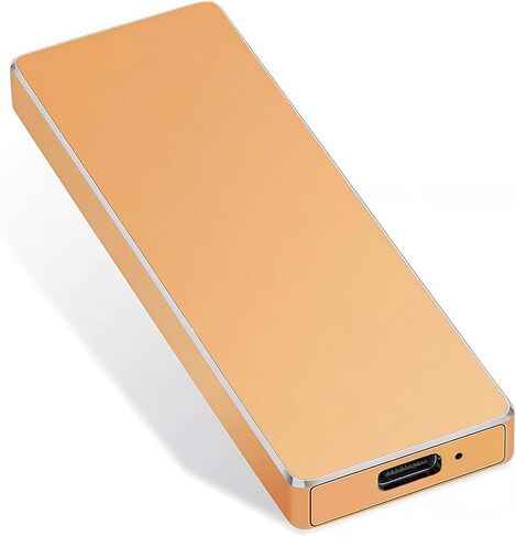 Portable Mobile Intelligent Backup Disk, 64 GB High Capacity External Storage for Photos Videos, USB 3.1 Type-C Interface Memory Extender, Golden in Saudi Arabia