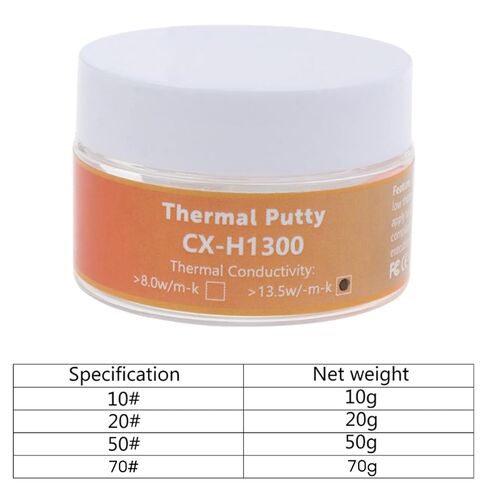 CX H1300 Thermal Putty 13.5W/m.K Thermal Conductive Grease Paste Non-Conductive Heat Sink Compound Silicone Thermal Paste in Saudi Arabia