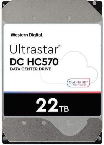 WD Ultrastar DC HC570 0F48155 22 TB Hard Drive - 3.5" Internal - SATA (SATA/600) - Conventional Magnetic Recording (CMR) Method in Saudi Arabia