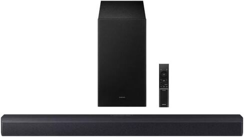 Samsung 2.1Ch DTS Virtual:X Soundbar w/Subwoofer: HDMI ARC, Bluetooth, Wall Mountable, Voice Enhance Mode, Game Mode, Night Mode, 360W, Wireless Surround Ready - HW-B53WF (Renewed) in Saudi Arabia