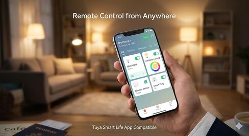 بوابة ذكية متعددة الأوضاع، Zigbee 3.0 وBluetooth Mesh Hub، التحكم في تطبيق Tuya Smart Life، متوافق مع Alexa وGoogle Home، جسر لاسلكي 2.4 جيجا هرتز (أبيض) in Kuwait