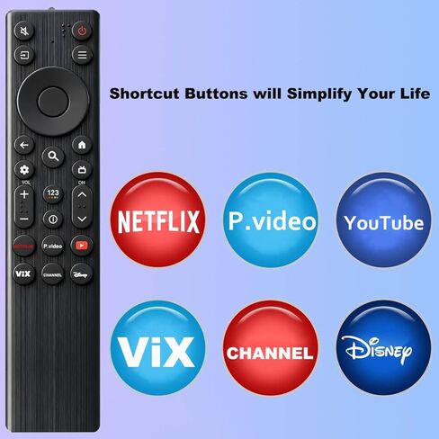 لاستبدال جهاز التحكم عن بعد TCL Google TV، متوافق مع TCL QD-Mini LED 4K UHD 50/55/65/75/85 QM5K، QM6K، QM7K Google Smart TVs Series والمزيد (بدون تحكم صوتي) in Kuwait