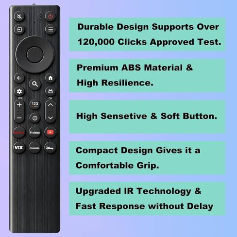 لاستبدال جهاز التحكم عن بعد TCL Google TV، متوافق مع TCL QD-Mini LED 4K UHD 50/55/65/75/85 QM5K، QM6K، QM7K Google Smart TVs Series والمزيد (بدون تحكم صوتي) in Kuwait