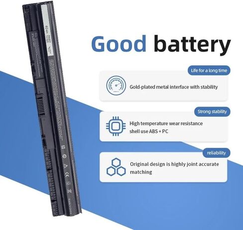 40WH 14.8V M5Y1K Li-Ion Battery Compatible with Dell Inspiron 14 15 17 5000 3000 Series 5559 5558 3551 3451 3558 i3558 3567 5755 5756 GXVJ3 HD4J0 WKRJ2 VN3N0 991XP P51F P52F P64G P63F P47F in Kuwait