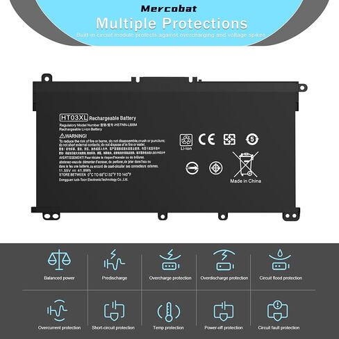 استبدال البطارية لـ HP HT03XL L11119-855 Pavilion 15 15-DA 15-DB 15-CS 15-DW 15-DY 17-by 17-CA 14-CE 14-CF 14-DF Series 15-CW1XXX 15-DB0004DX 15-DA0014DX HSTNN-UB7J HSTNN-DB8R HT03041XL in Kuwait