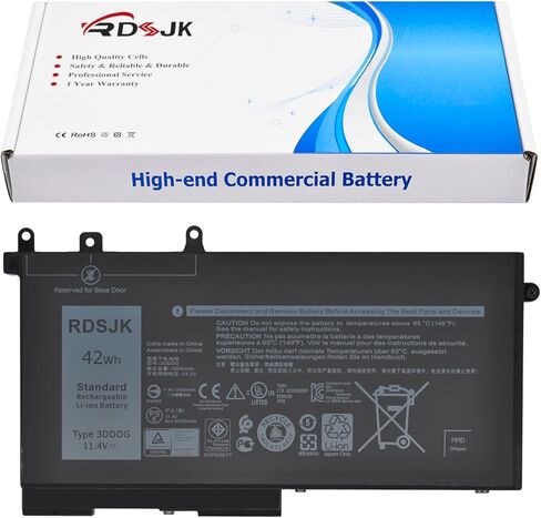 3DDDG 45N3J Laptop Battery for Dell Latitude 5280 5288 5480 5490 5580 5590 5491 5591 5488 5495 E5280 E5288 E5480 E5490 E5580 E5590 Precision 3520 3530 Series 080JT9 049XH 3VC9Y RRJDX 11.4V 42Wh in Saudi Arabia