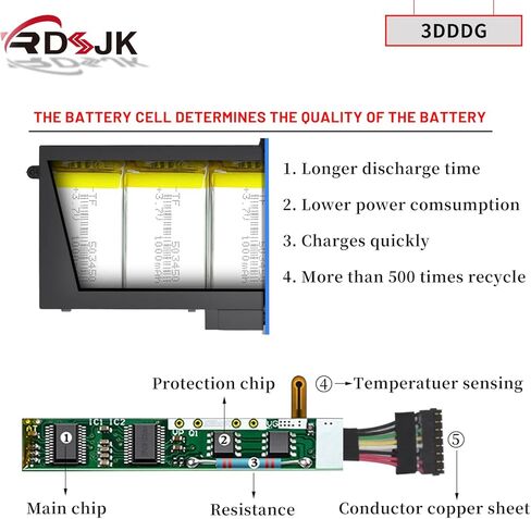 3DDDG 45N3J Laptop Battery for Dell Latitude 5280 5288 5480 5490 5580 5590 5491 5591 5488 5495 E5280 E5288 E5480 E5490 E5580 E5590 Precision 3520 3530 Series 080JT9 049XH 3VC9Y RRJDX 11.4V 42Wh in Saudi Arabia