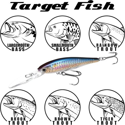 LUCKY CRAFT Pointer 65XD, Jerkbait, Trout Fishing Lure, Freshwater Bass Fishing Lure, Suspending Hard Bait with Side-to-Side Action, Weight Fixed Low Center Balancer in Saudi Arabia