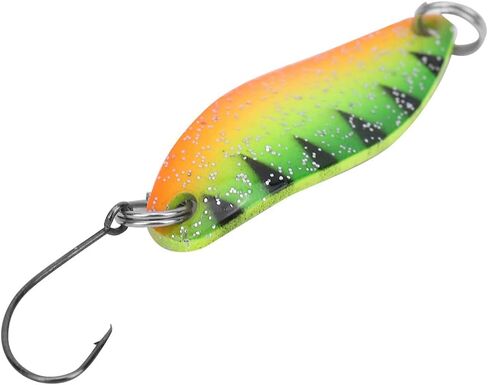 Trout Lures, Lively and Lifelike Artificial Lures with Mixed Fishing Sequin Bait Set 3.5g/3.4cm, Suitable for Freshwater and Saltwater Fishing,Orange E in Saudi Arabia