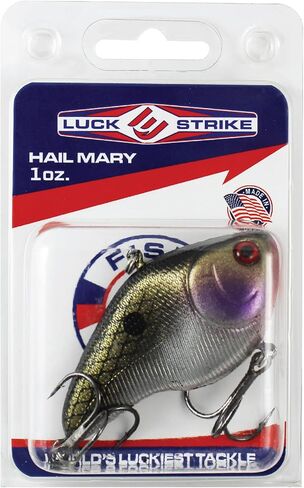 طُعم كرنك من Fish Luck E Hail Mary Lipless (1 أونصة) سريع الغرق وطويل الصب، صنع في الولايات المتحدة الأمريكية in Kuwait