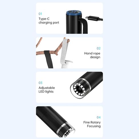 Cordless Digital Microscope, 50X-1000X Magnification Portable Handheld Microscopes Camera, Pocket HD Fixed Focus Magnifier Inspection Camera in Saudi Arabia