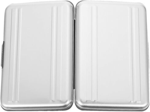 Memory Card Storage Box Case with 8 Slots for Flash and Micro Cards for Digital Cameras Silver Gray Compact Carrying Case for Travel and Photography in Saudi Arabia