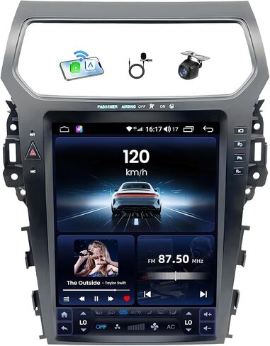 12.1inch Car Radio Stereo for Ford Explorer?for 2011 2012 2013 2014 2015 2016 2017 2018 2019 - with 8+128G Android Wireless CarPlay Android Auto 5GWiFi - RDS High-Fidelity Sound GPS Navigation Upgrad in Saudi Arabia