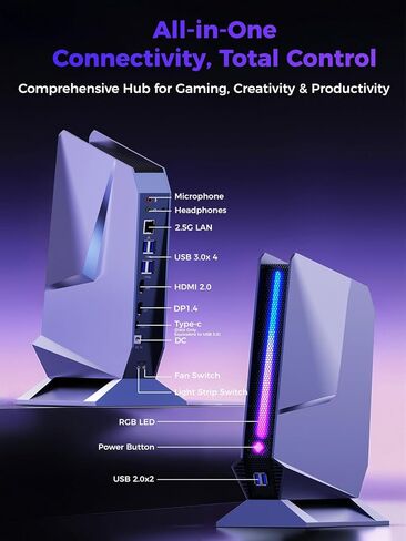 T1 Mini Gaming PC 12th Gen Gen Core I7-12700H/RTX3050TI 8G GDDR6 ، أجهزة الكمبيوتر الصغيرة (14C/20T ، حتى 4.7 جيجا هرتز) 32GB DDR4،1TB PCIE4.0 SSD ، Mini Desktop PC WIN1 in Saudi Arabia