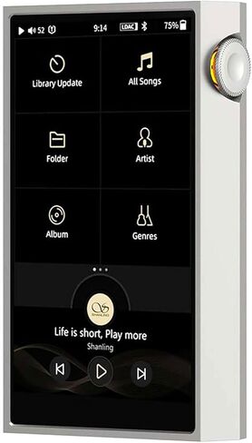 SHANLING M5 Ultra Protable Music Player,Pure Sound Audio Player,AK4191EQ+AK4499EX DAC, 768 kHz/32bit, DSD512,1100mW@32Ω Output,MTouch 4.0 OS,WiFi DLNA AirPlay,Bluetooth5.2,4.7-in Screen (Black) in Saudi Arabia