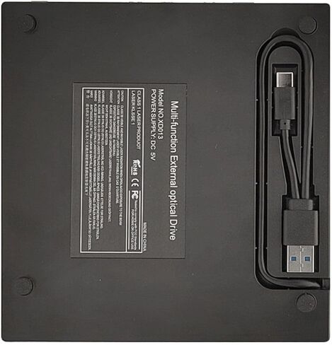 External CD DVD, 7 in1 USB 3.0 Portable CD/DVD Player Burner Reader Writer Disk Duplicator Compatible with Laptop Desktop PC in Saudi Arabia