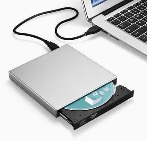 محرك أقراص DVD خارجي USB 2.0، ناسخ أقراص CD/DVD 24X، جهاز إعادة كتابة أقراص CD/DVD رفيع محمول، التوصيل والتشغيل لسطح المكتب المحمول، النسخ الاحتياطي للبيانات، الموسيقى، الأفلام in Saudi Arabia