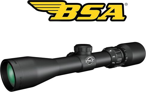 BSA Optics Edge Pistol Scope 2-7x28mm 30/30 Duplex Reticle, Black Matte in Saudi Arabia