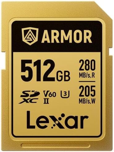 Professional Armor Gold 512GB UHS-II V60 SDXC Memory Card in Saudi Arabia