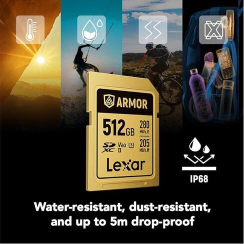 Professional Armor Gold 512GB UHS-II V60 SDXC Memory Card in Saudi Arabia