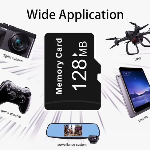 Micro SD Card 128MB (0.12GB) Pack of 6 in Bulk Low Capacity for MP3/Old Phones/Small Files Only -Not for Cameras/Dashcams/GB Devices in Saudi Arabia