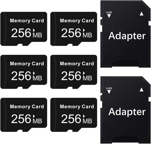 Micro SD Card 256MB (0.25GB) Pack of 6 in Bulk Low Capacity for MP3/Old Phones/Small Files Only -Not for Cameras/Dashcams/GB Devices in Saudi Arabia