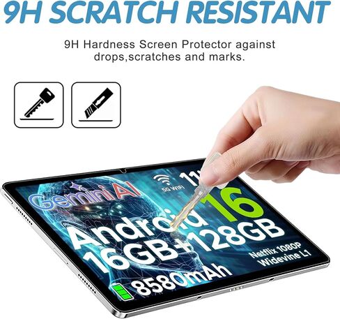 Screen Protector for Tabwee T20/ T50/ T90/ W90 Android 16 Tablet 11 Inch, Android Upgraded Tablet 11 Inch Android 16 15 14 Tablet Tempered Glass Film, 9H Hardness, Anti-Scratch [9.96'' x 6.45'', 253mm x 164mm], 2 Pack in Saudi Arabia